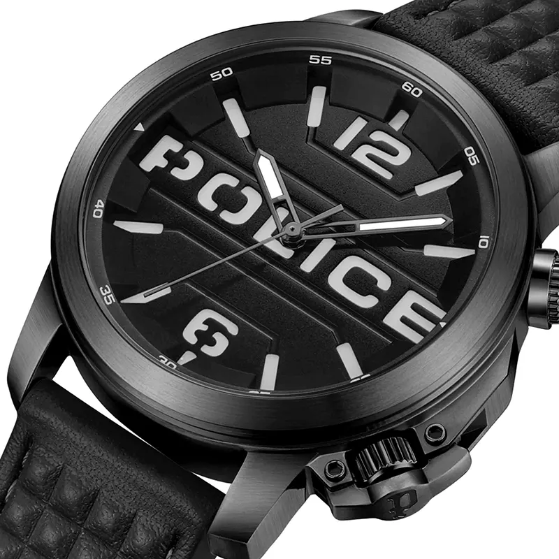 Police Automated Black Dial Men's Watch- PEWJD0021701